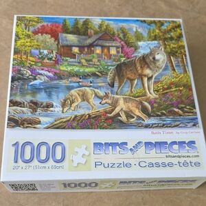 Bits and Pieces 1000-Piece Puzzle - Nature Scene with Wolves
